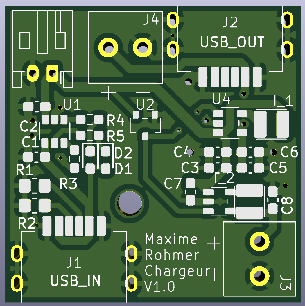 PCB vue 3D PCB vu en 3D