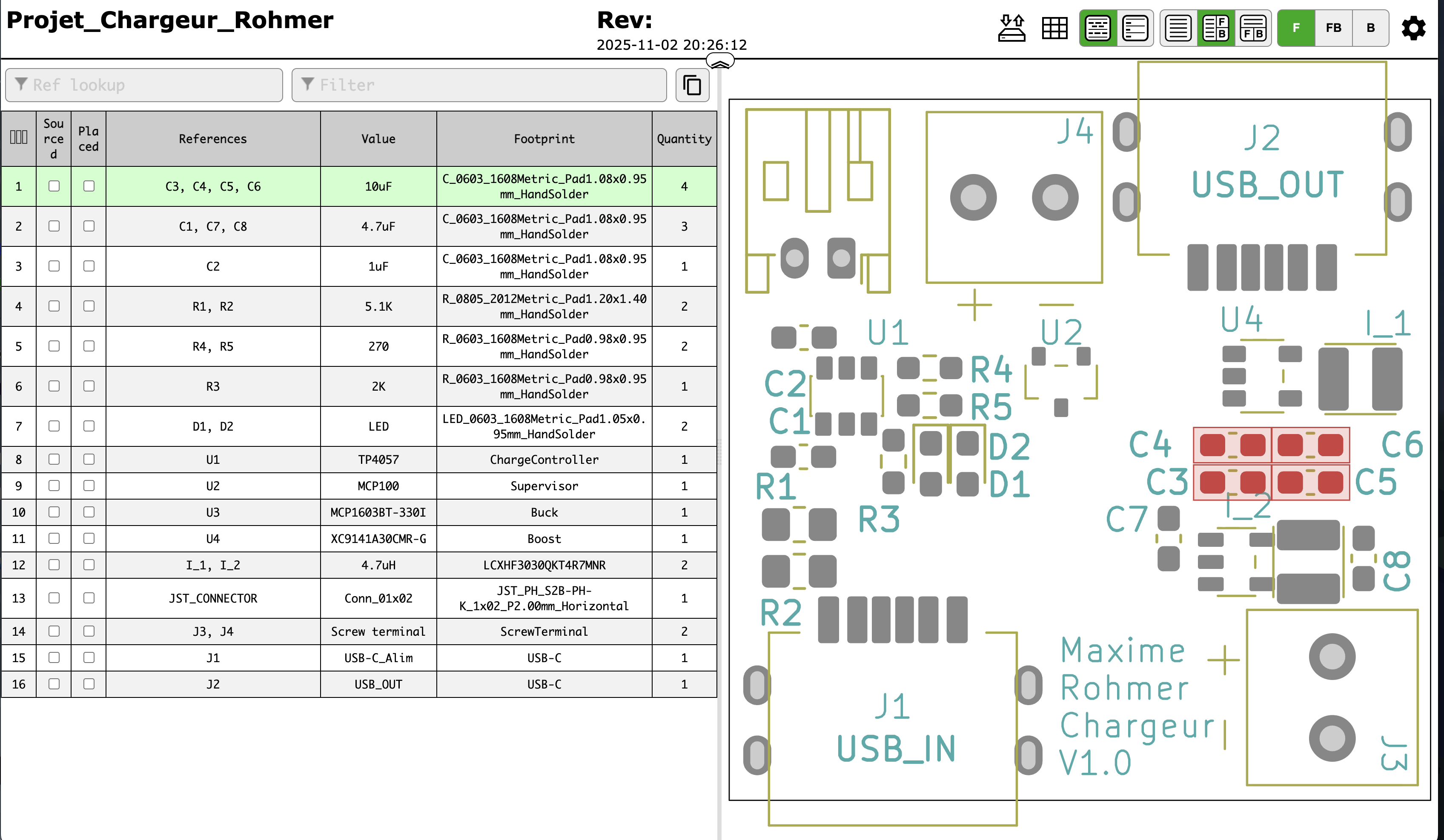 IBOM HTML pour l'aide au montage