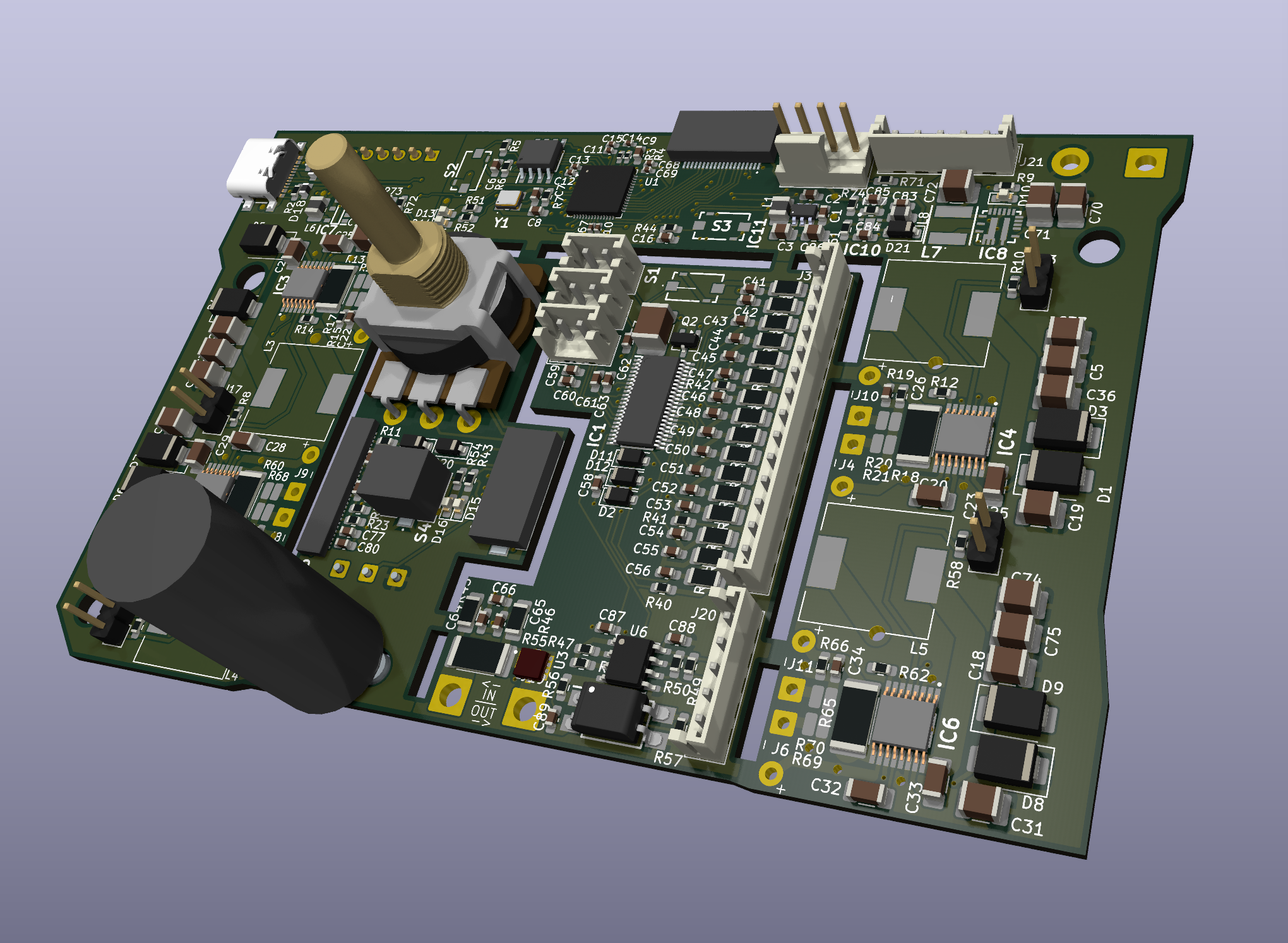 V2 KiCad 3D render