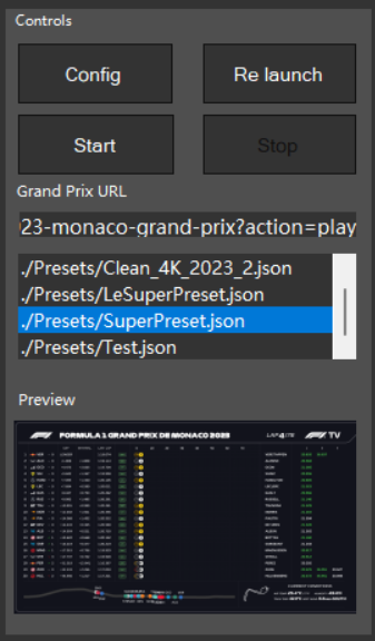 "Arrêt du programme"