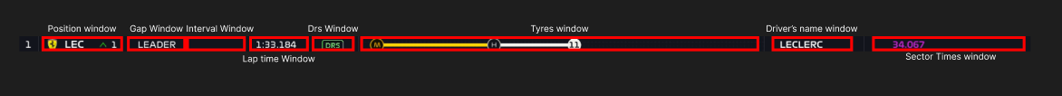 "Driver windows"