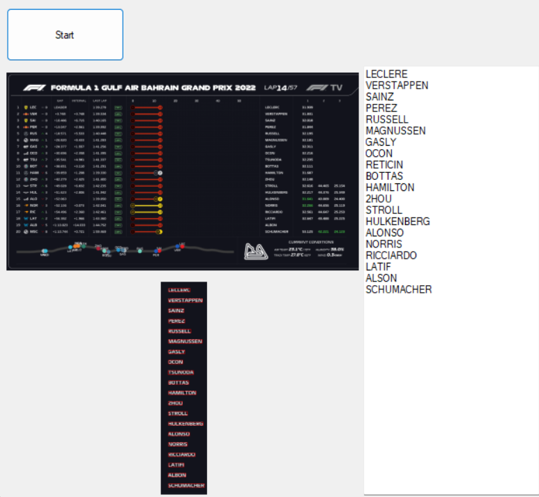 "Screenshot de reconnaisance d'image complete"